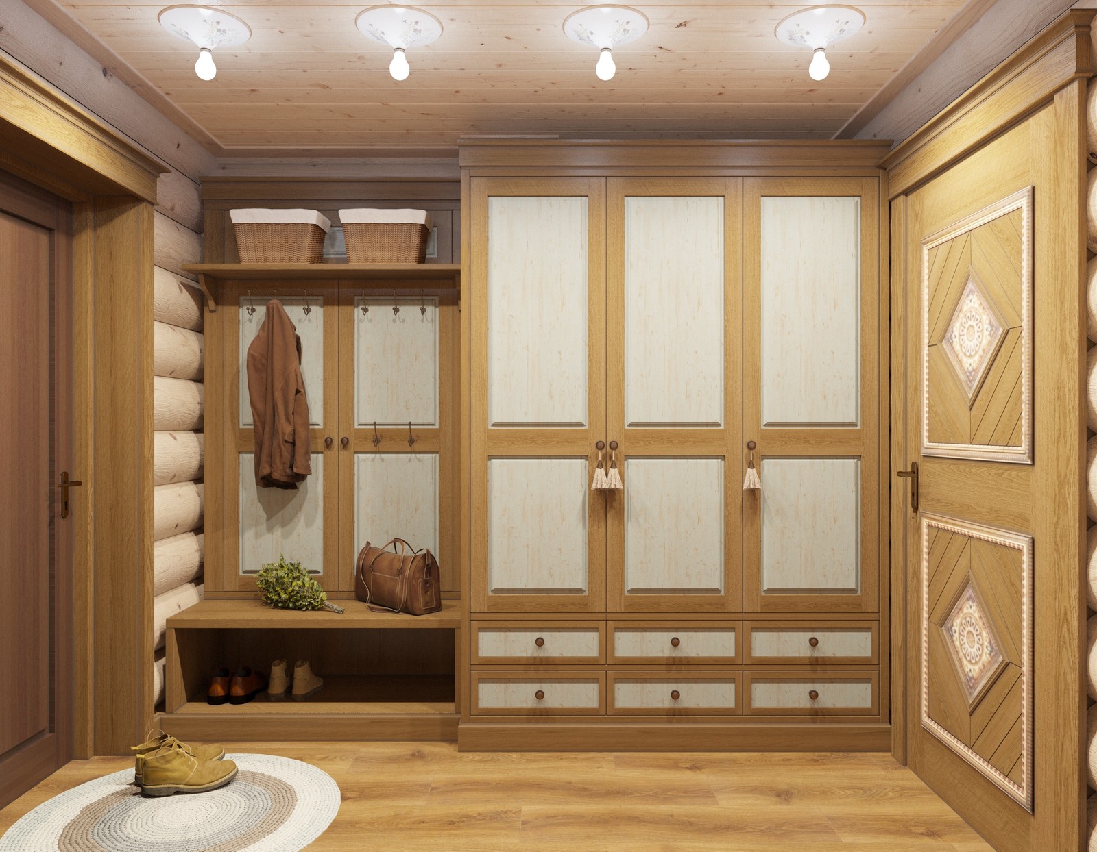 Баня из рубленного бревна