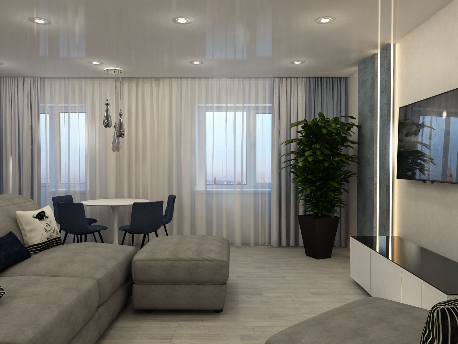 Обложка проекта: Кухня гостиная