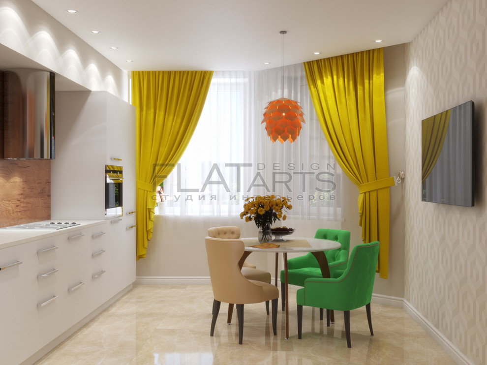 Дизайн 3-ной квартиры в современном, с элементами эко-стиля