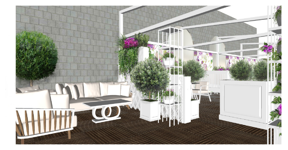 Озеленение летних веранд ресторанов