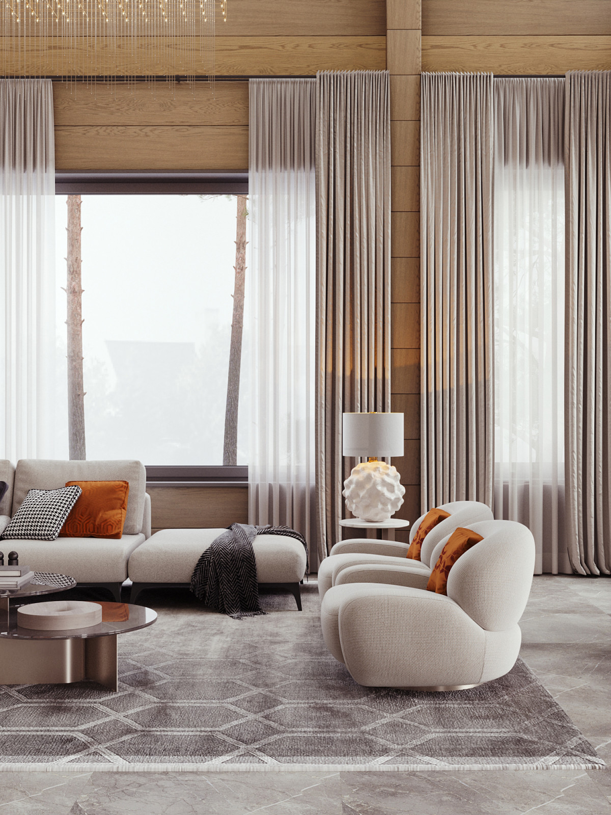 Интерьер загородного дома.