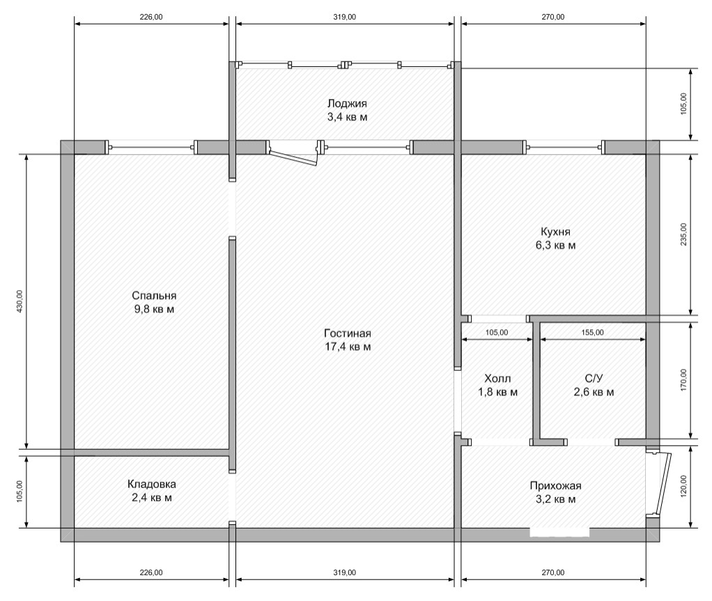 Минималистичная, уютная квартира