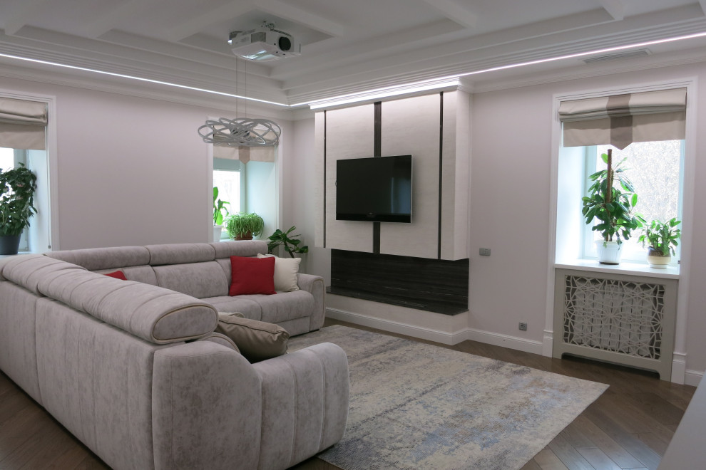 Гостиная с биокамином