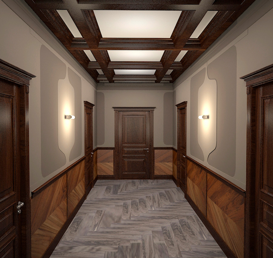 Дизайн-проект офисного пространства строительной компании " Мервинский"