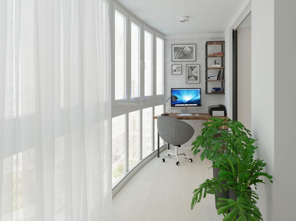 Светлая кварира с черными акцентами