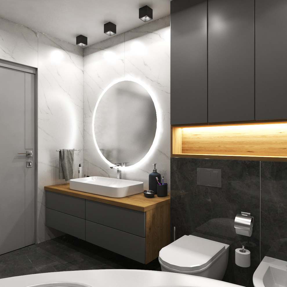 Дизайн интерьера трехкомнатной квартиры 115 м2 (Санкт-Петербург) ванная комната