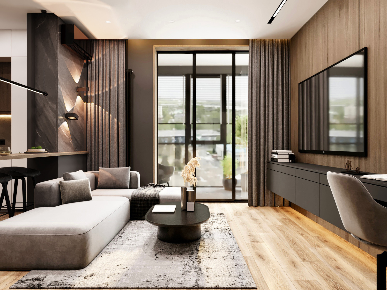 Проект жилой квартиры в г. Казань ЖК Манхеттен