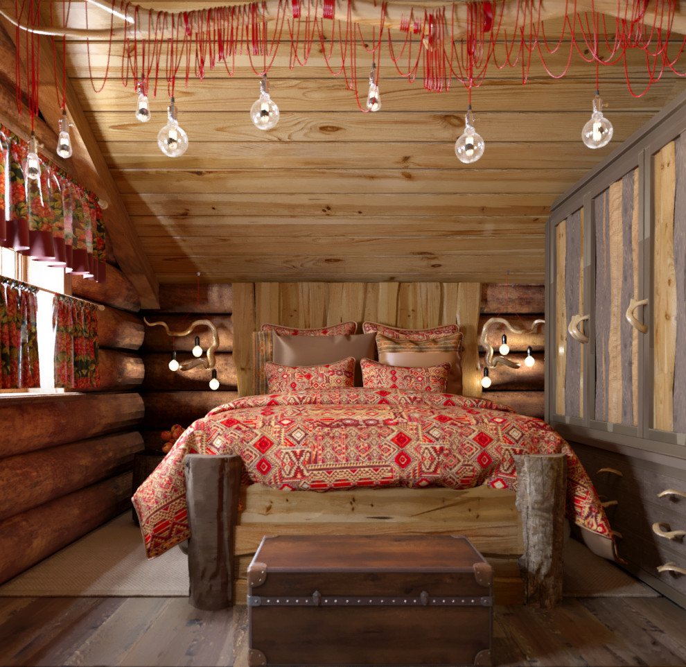 Гостевой деревянный домик, 2 этажа,