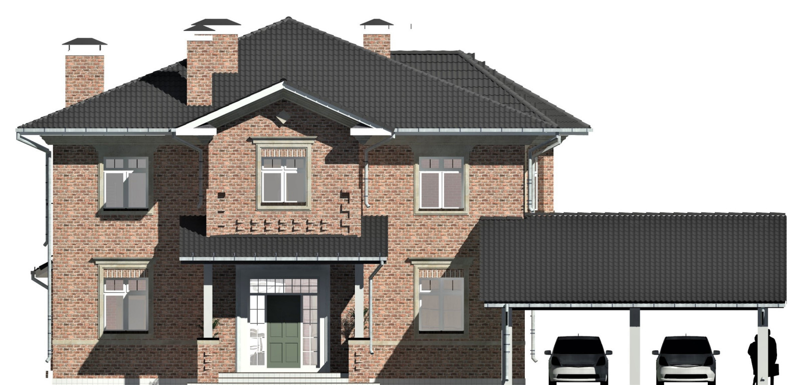 Обложка проекта: Кирпичный особняк