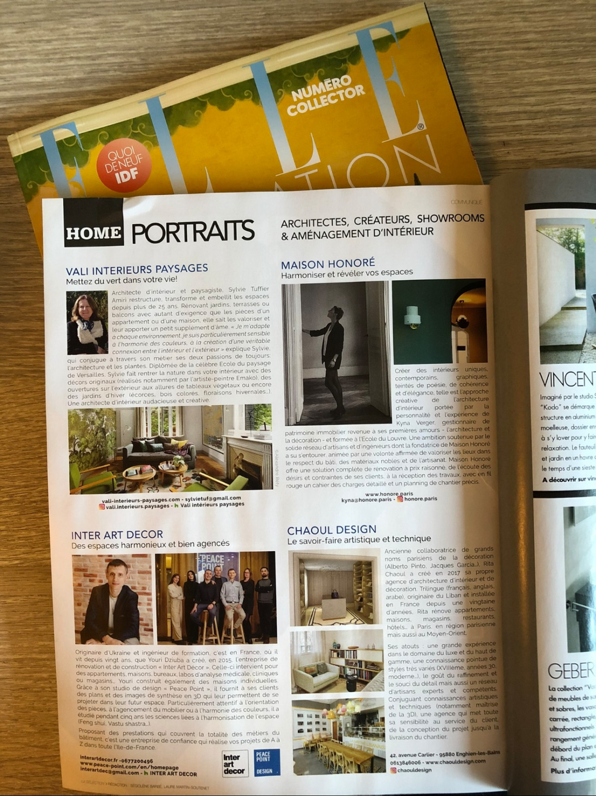 Обложка проекта: Parutions Presse ELLE DÉCORATION Mai 2021