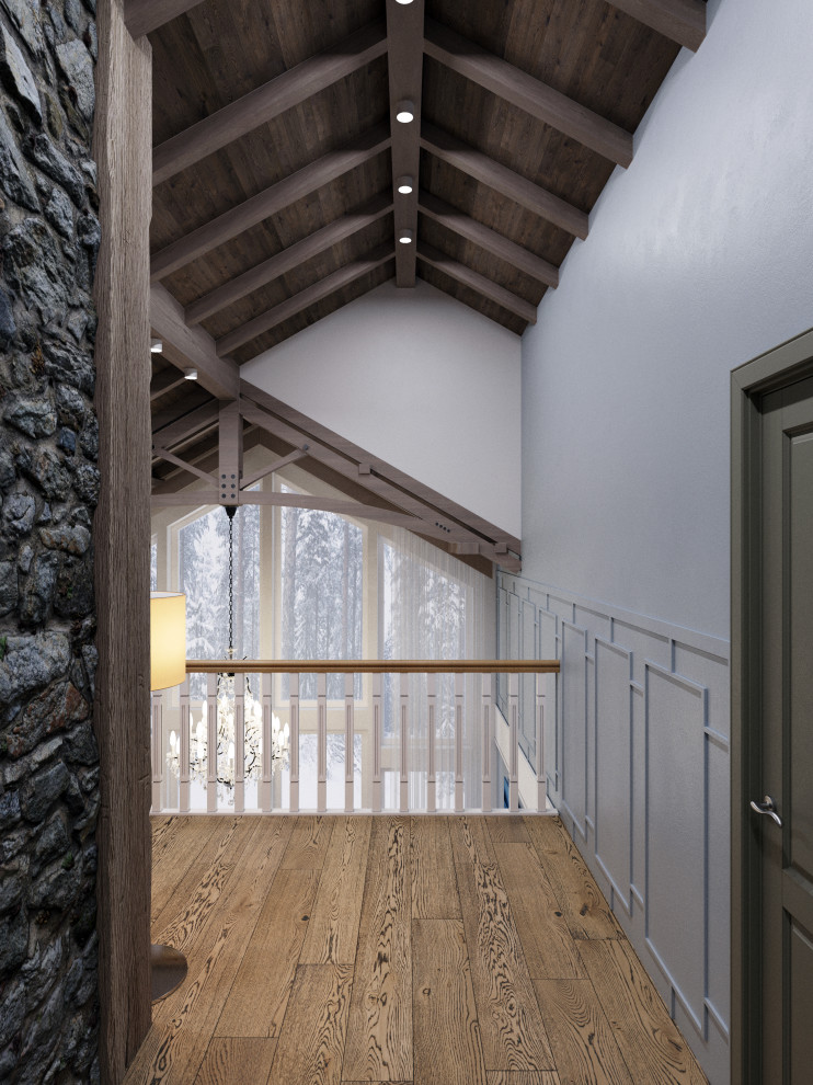 Дизайн проект каркасного дома в коттеджном поселке "Чайка", Московская область