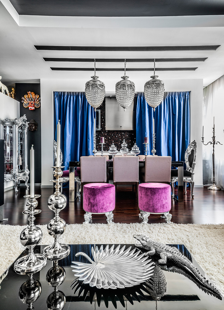 Съёмка интерьера квартиры в стиле фьюжн.