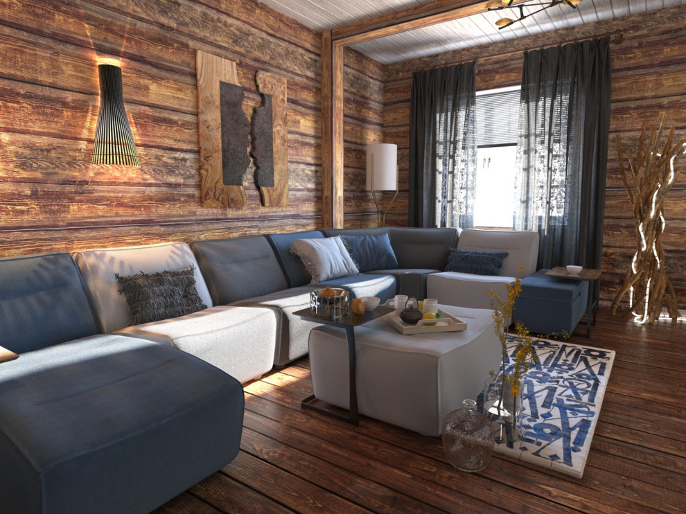 Гостиная в загородном доме