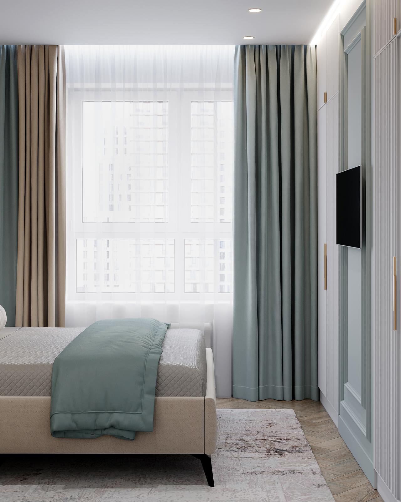 проект "Элегантные ассоциации на 63 м2"