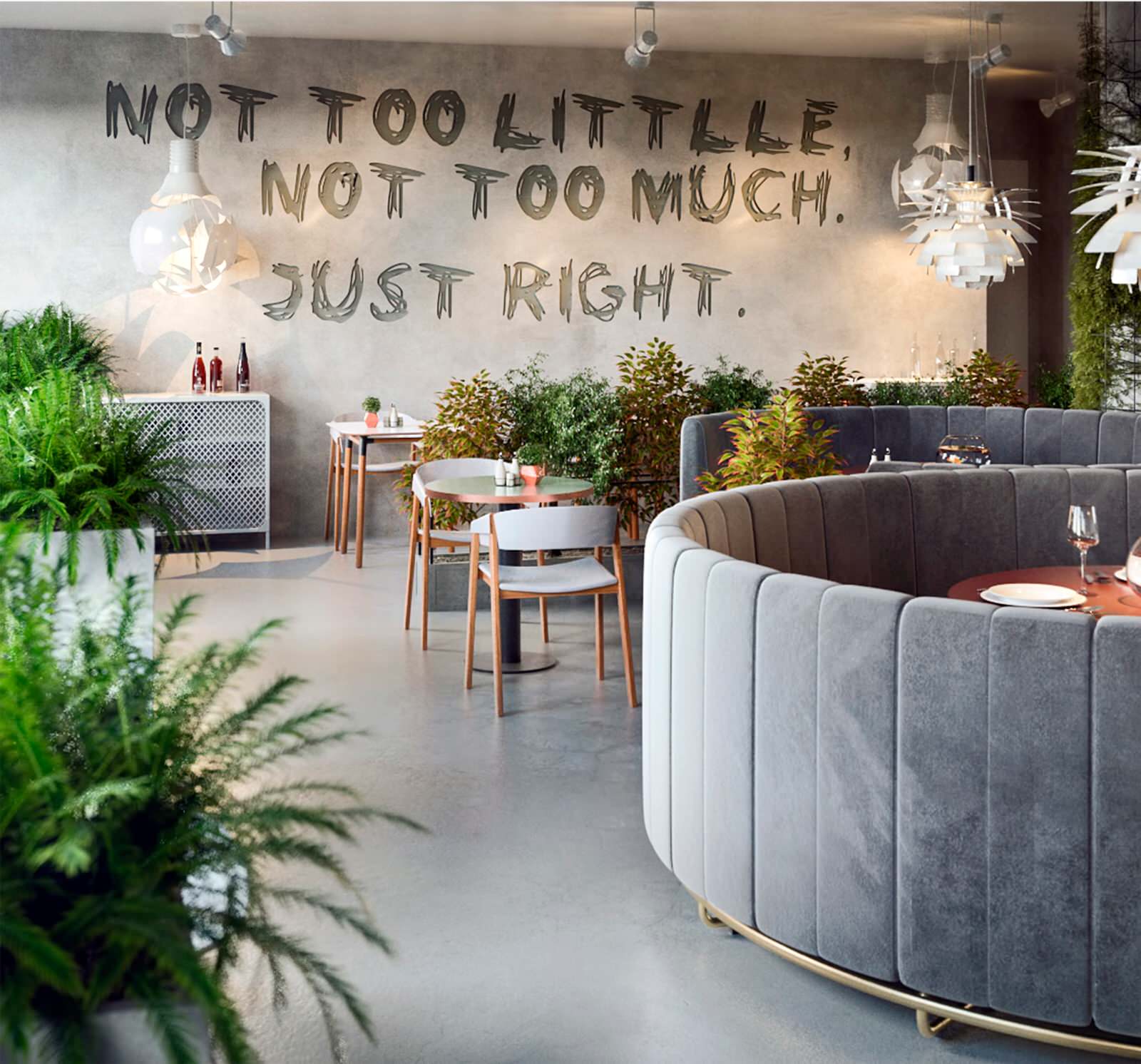 Обложка проекта: Проект ресторана «LAGOM”, 400 м кв