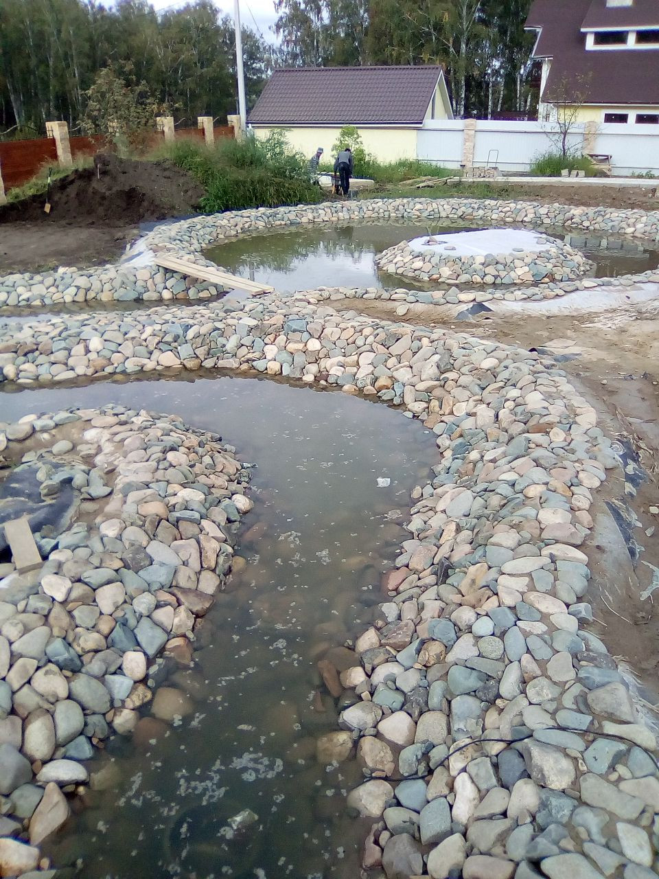 Обложка проекта: Сад с водоемом.