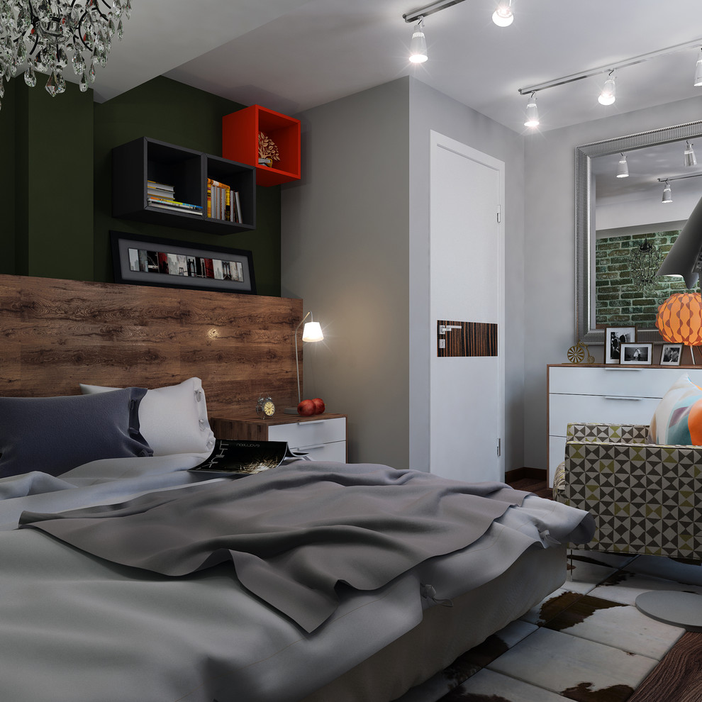 Проект "В оттенках серого", 35 кв.м