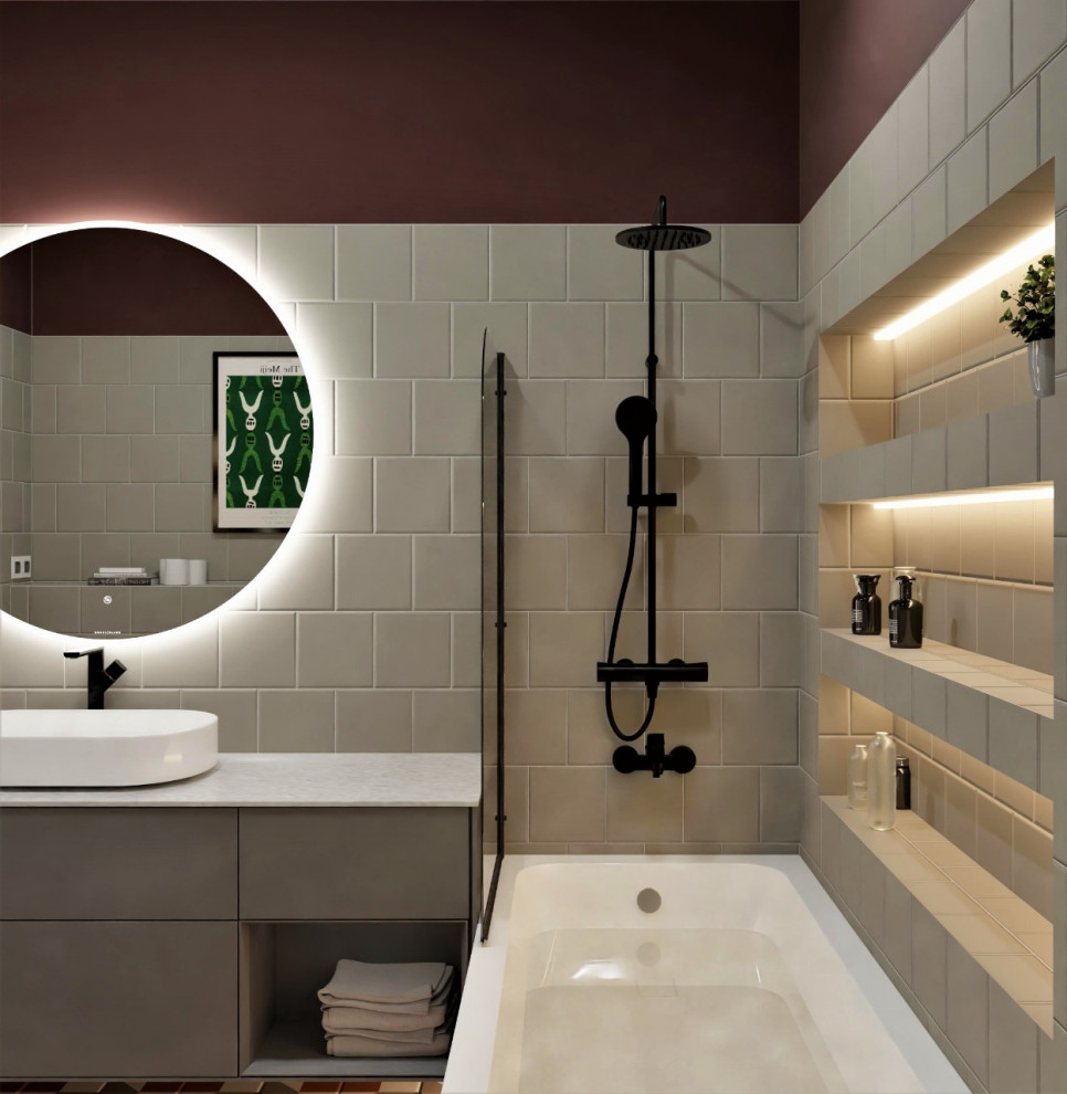 Ванная комната в стиле IKEA.