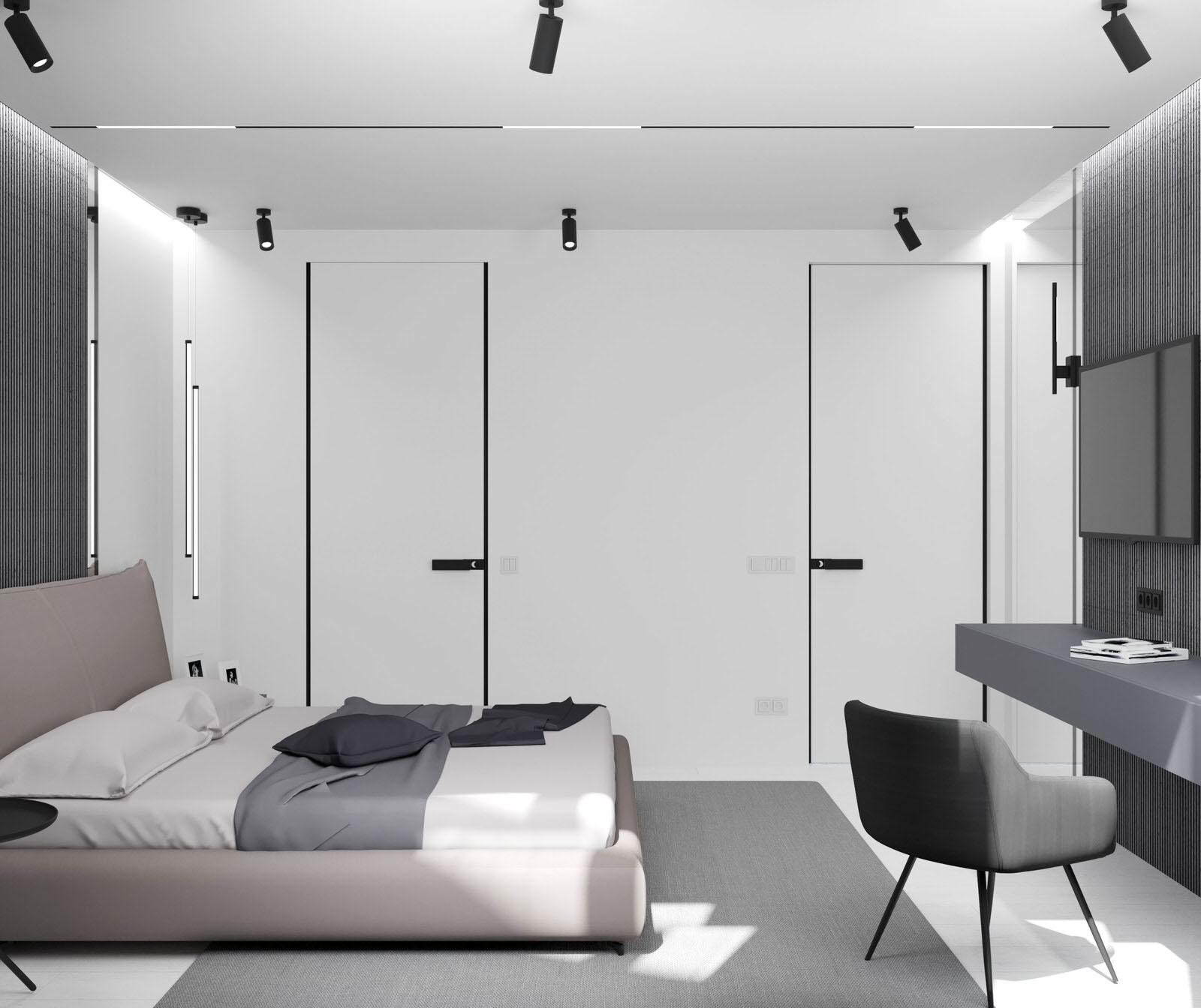 Спальня из проекта квартиры в ЖК "Домашний"