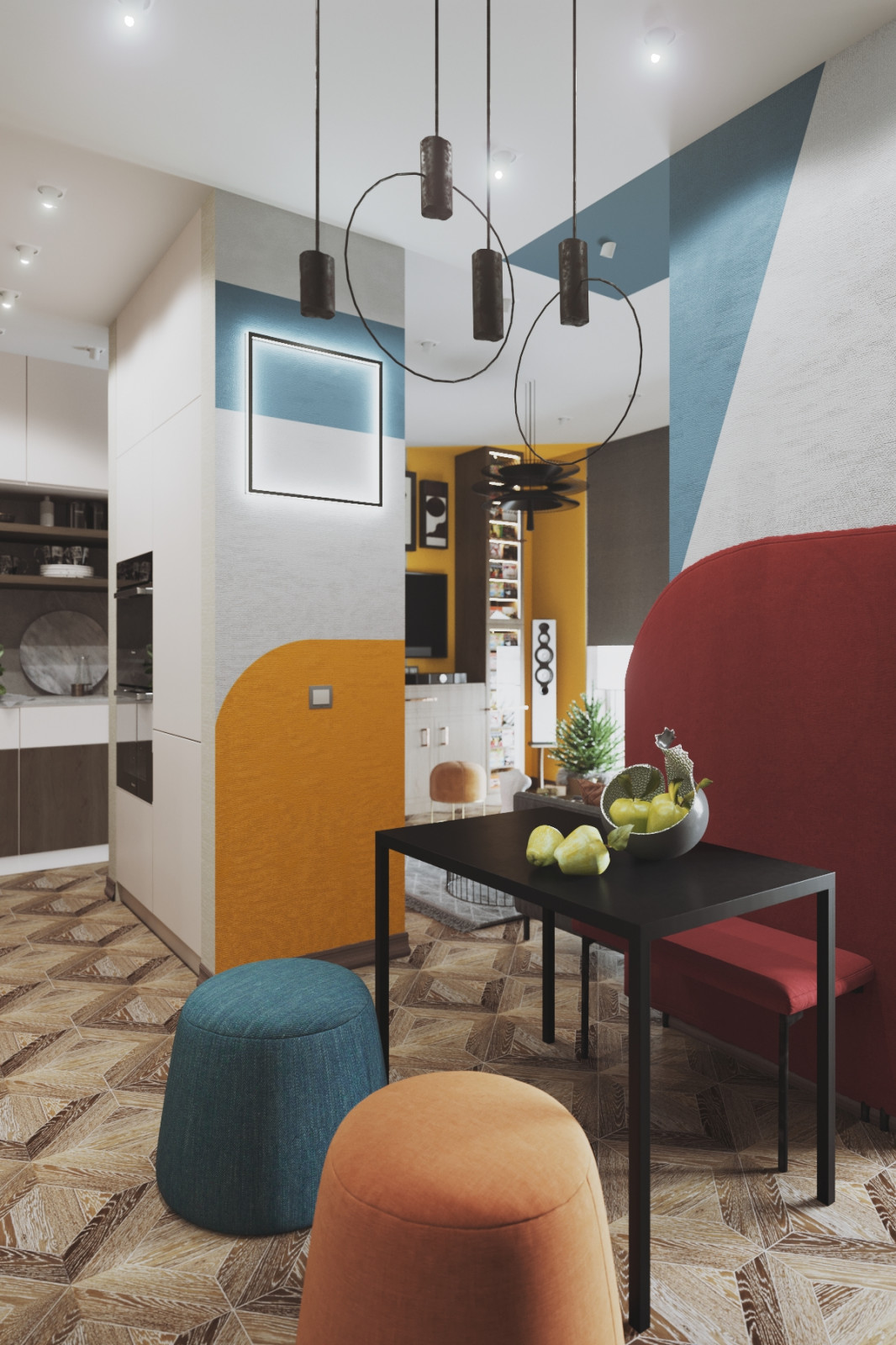 Квартира в стиле Кандинского