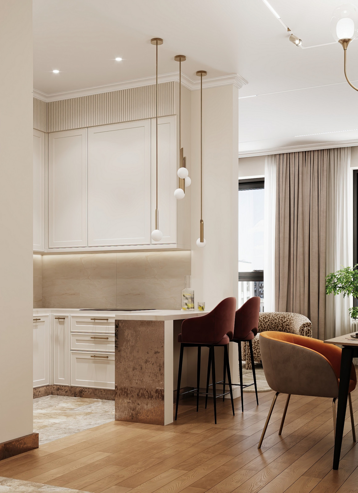 Дизайн и ремонт квартиры в ЖК Level Причальный - Манящая гармония