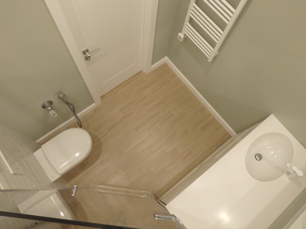 Счастье на Мичуринском - отделка санузла с душевой кабиной в новостройке