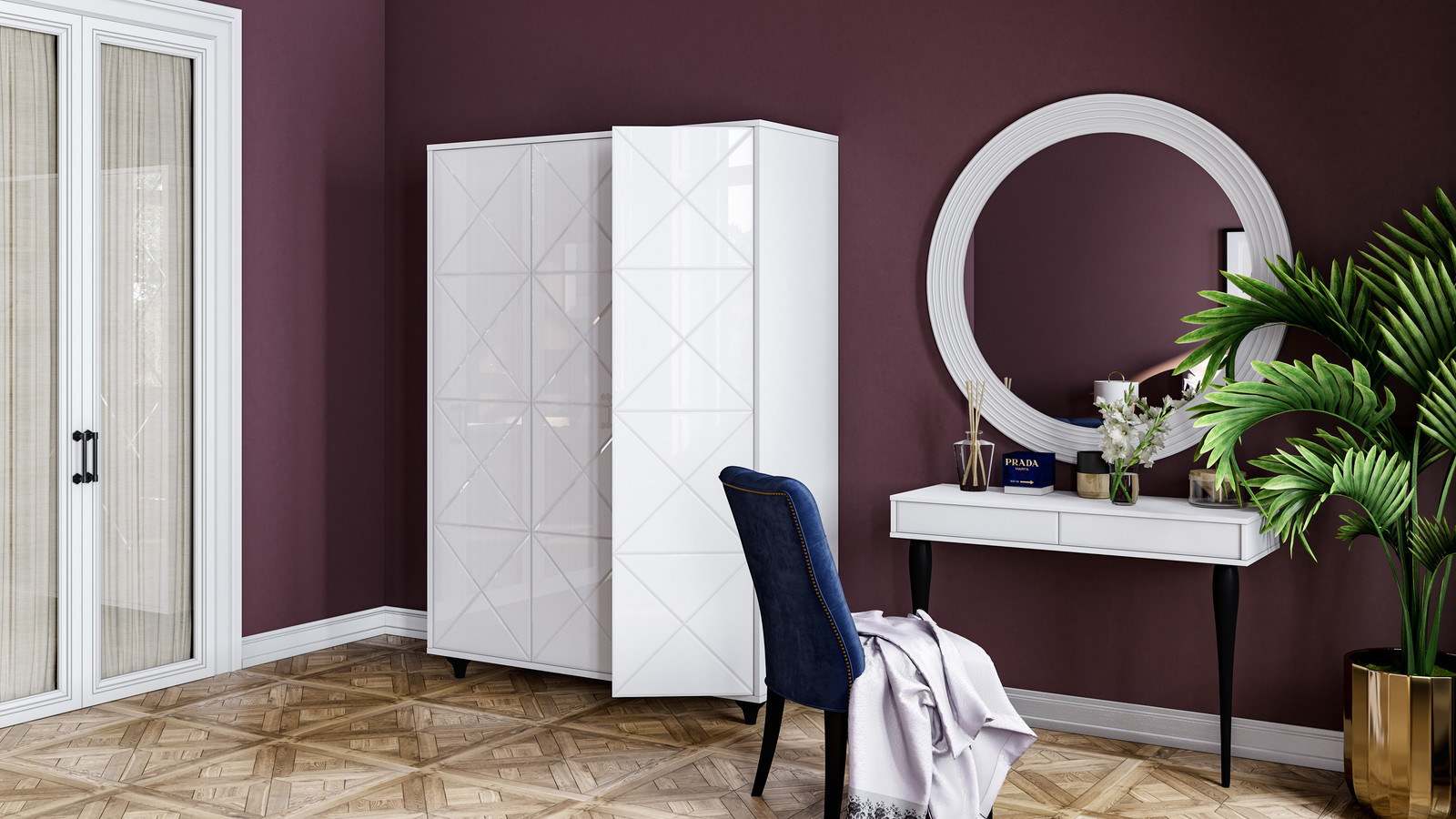 Продающая визуализация спальни для интернет магазина