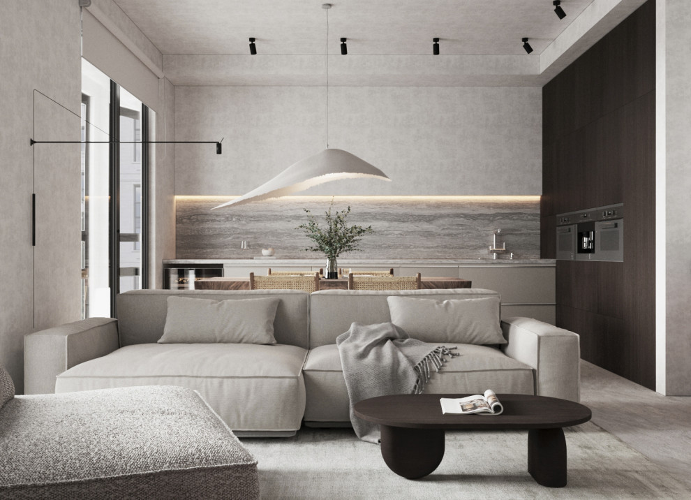 Брутальная квартира для семьи с ребенком