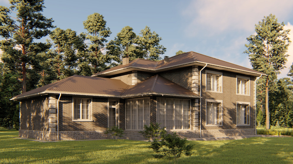 Обложка проекта: Дизайн фасадов индивидуального жилого дома