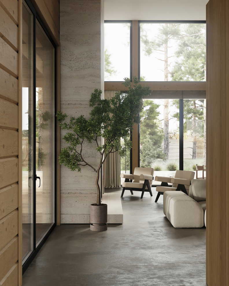 Дом из клееного бруса, интерьер