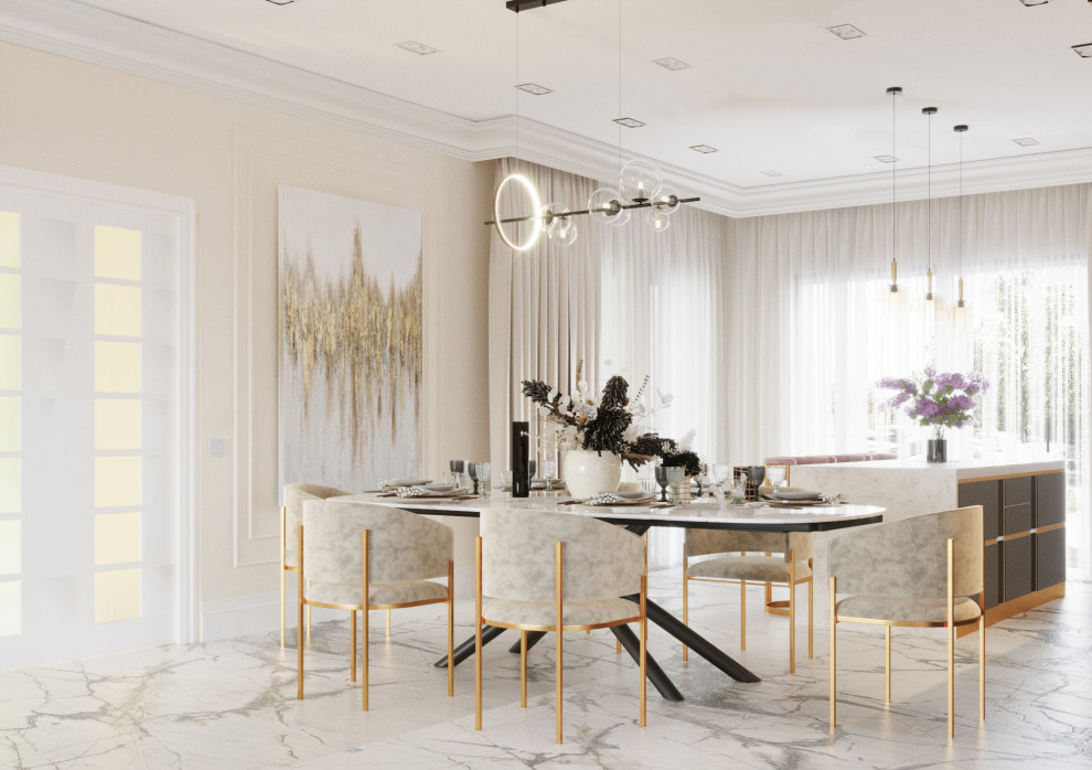 Частный дом в стиле неоклассика и лофт