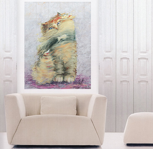 Фотоплитка для гостиной