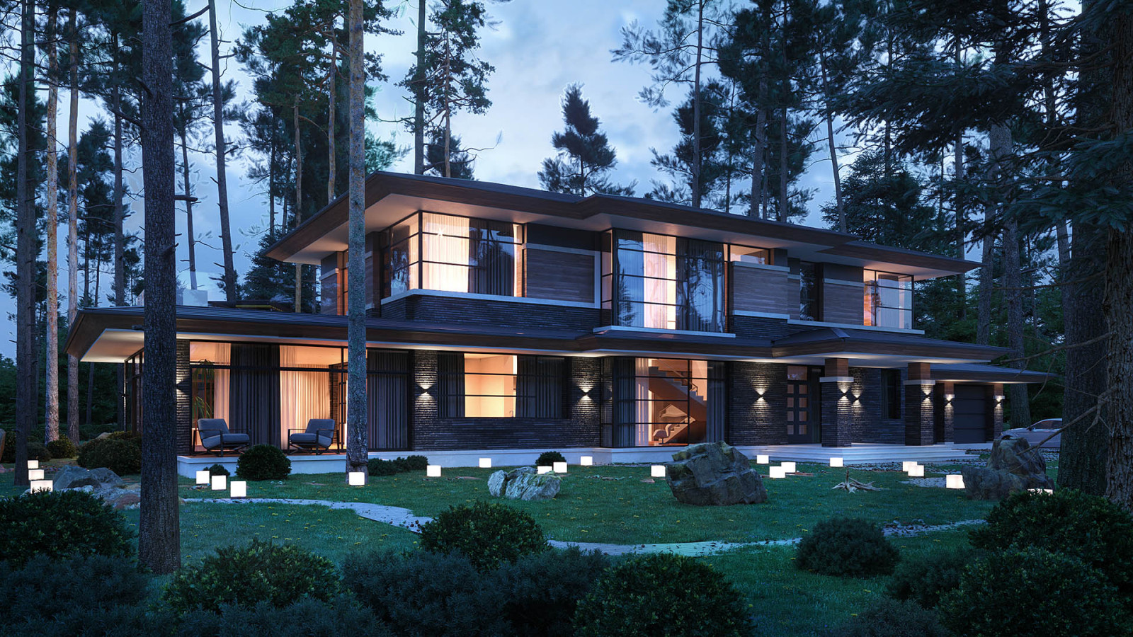 Стиль Райт в современном исполнении