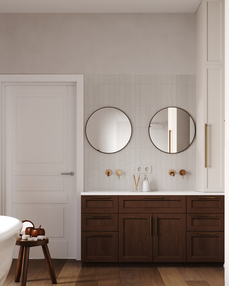 Ванная комната из проекта #частныйдомотunison