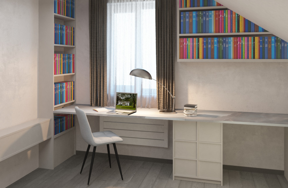 Дизайн-проект 2 этажа коттеджа,  100 кв.м.. Совместный проект с В. Кархалевой