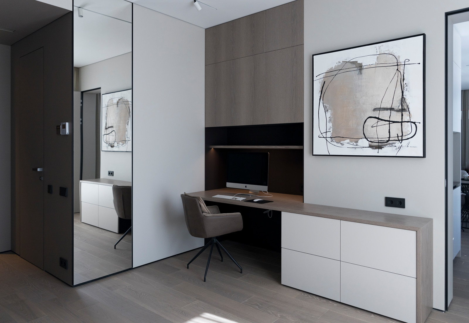 Обложка проекта: светлая квартира в ЛАХТА Plaza