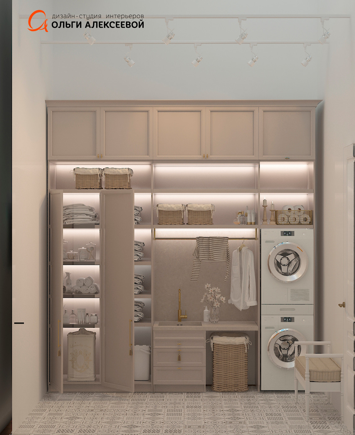 Американская классика в таунхаусе площадью 310 м2.