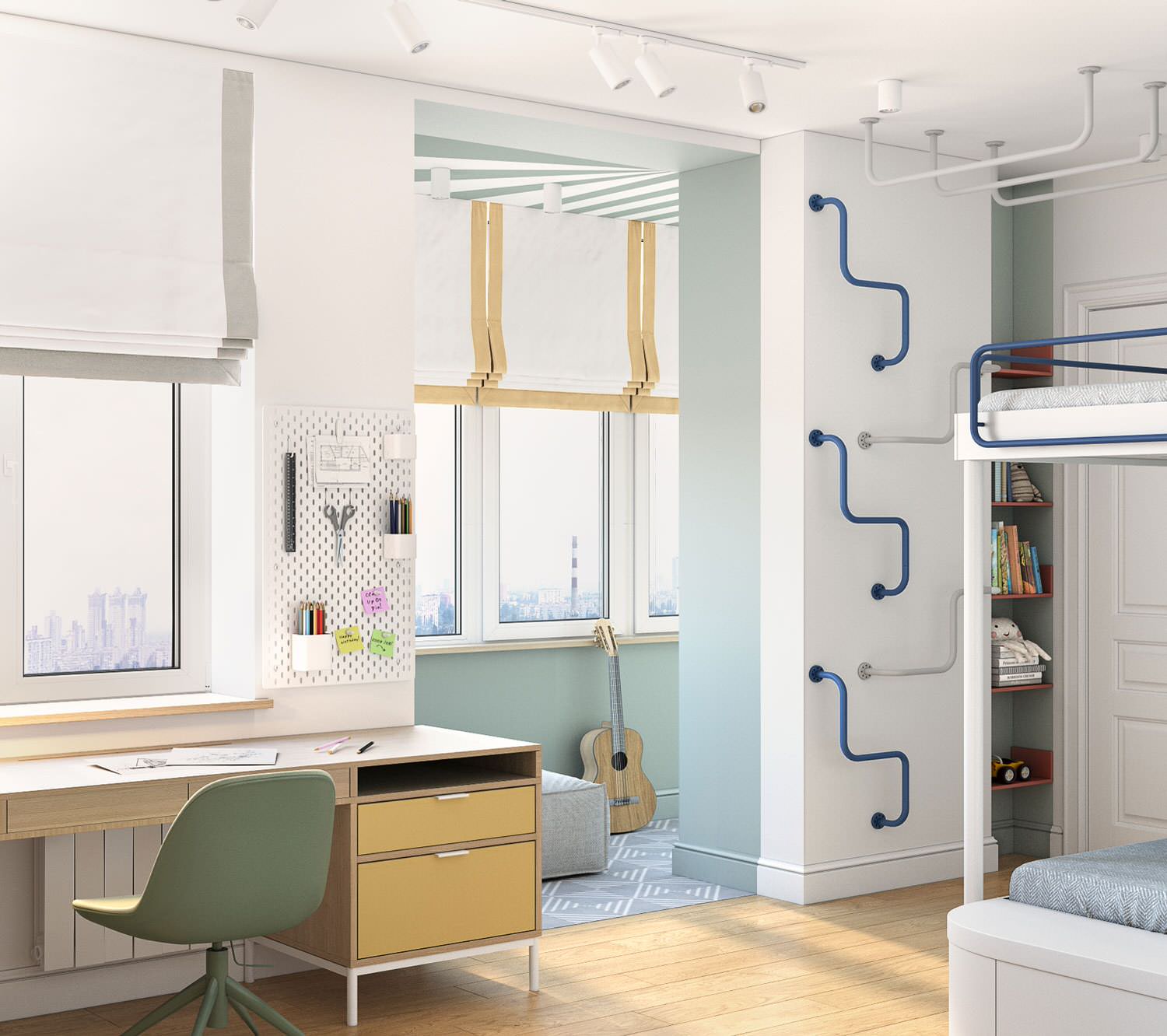 Дизайн интерьера двухуровневой квартиры в г. Раменское