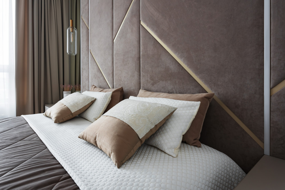 Нежная спальня в ЖК Макаровский