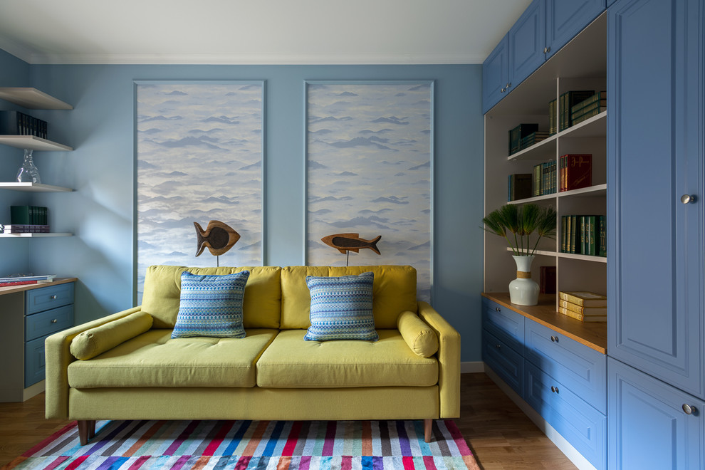 Наивное настроение. Яркая и свежая квартира в Москве.