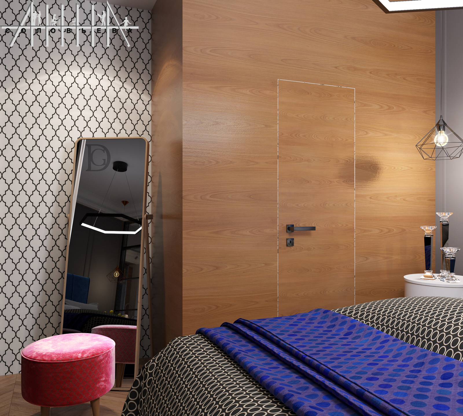 Interior design of a residential flat at Moscow