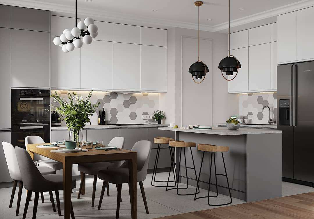 Обложка проекта: Проект кухни-гостиной 41 кв.м.