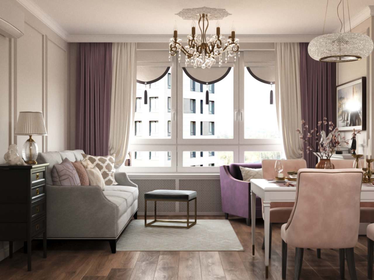 Дизайн интерьера квартиры  в ЖК "Легенда на  Дальневосточном"