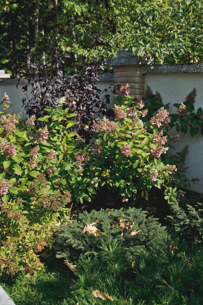 Маленький сад перед таунхаусом