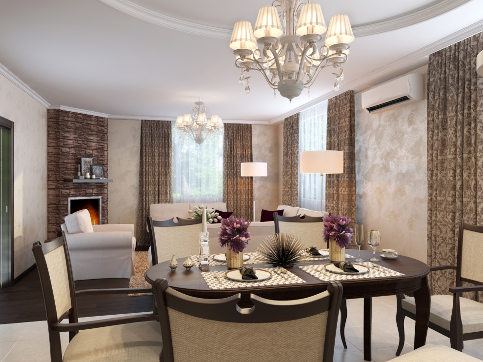 Проект двух комнат в коттедже