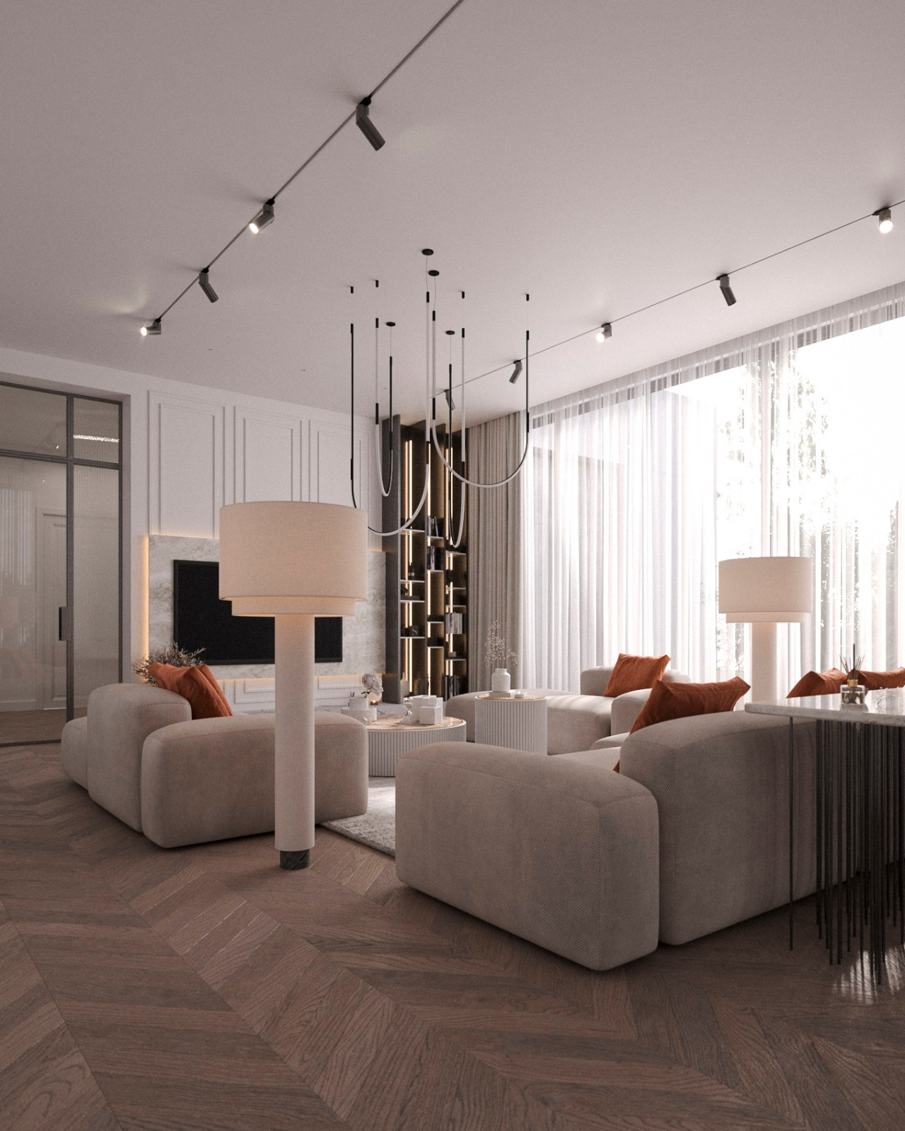 Гостиная в частном доме