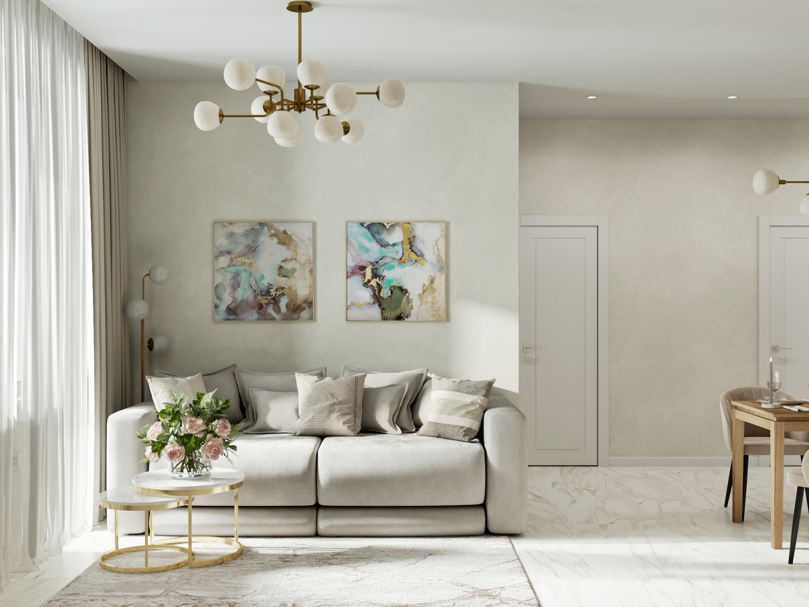 Проект квартиры, 46 м2