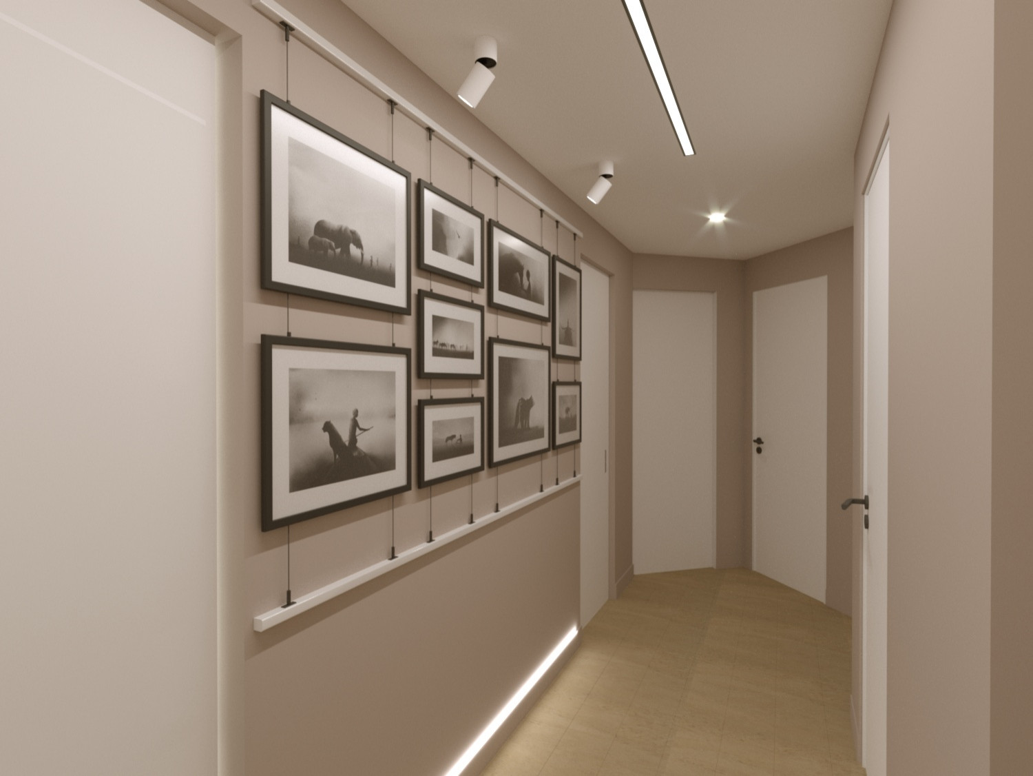 Четырехкомнатная квартира в современном стиле для творческой семьи.