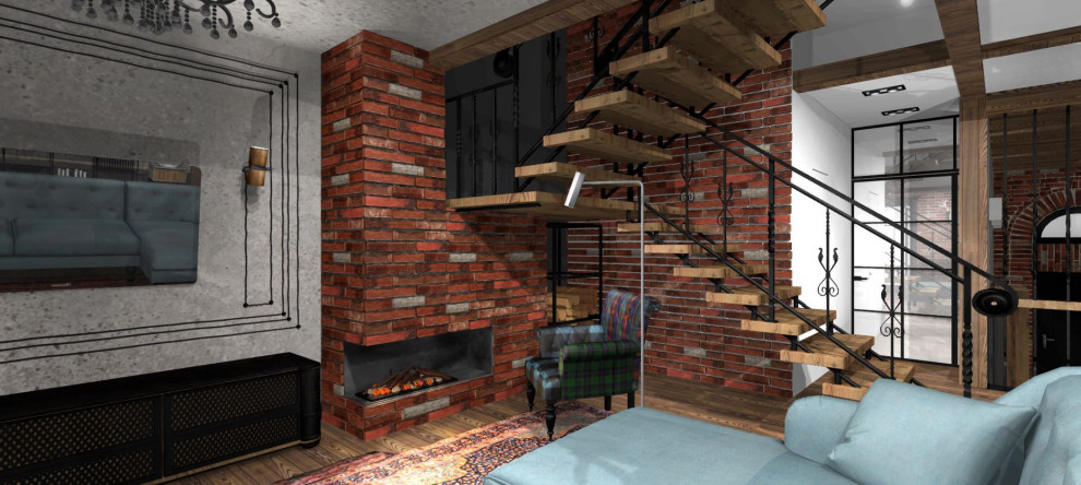 Дом в смешанном стиле