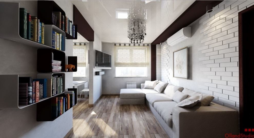 Двухкомнатная квартира - 64 м.кв.